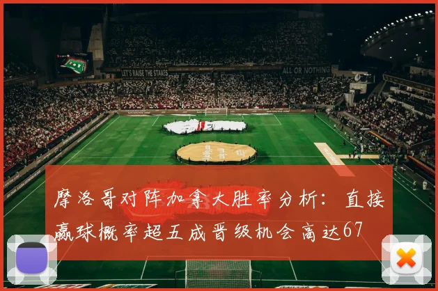 摩洛哥对阵加拿大胜率分析：直接赢球概率超五成晋级机会高达67